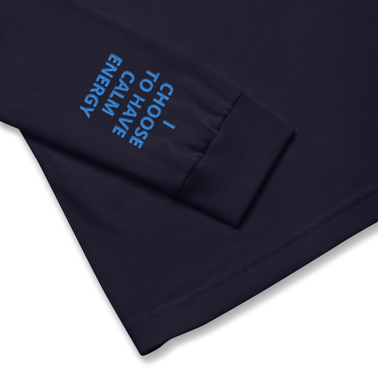 Unisex Long Sleeve Tee - with affirmations on the wrists.