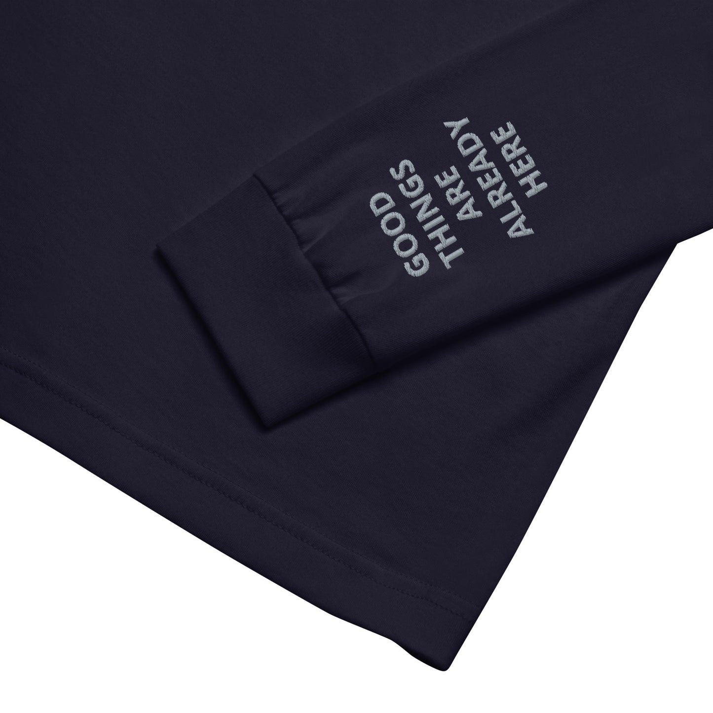 Unisex Long Sleeve Tee - with affirmations on the wrists.
