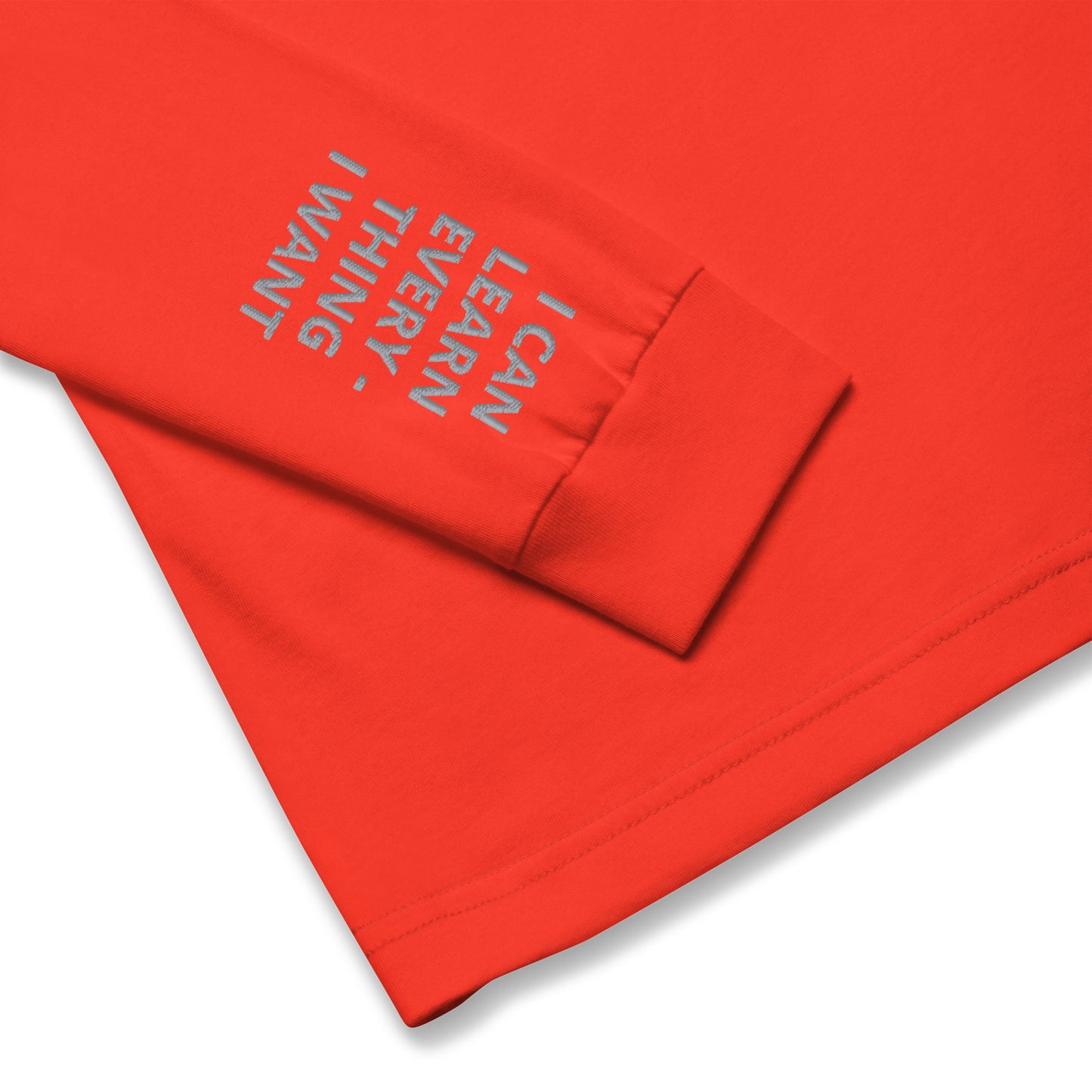 Unisex Long Sleeve Tee - with affirmations on the wrists.