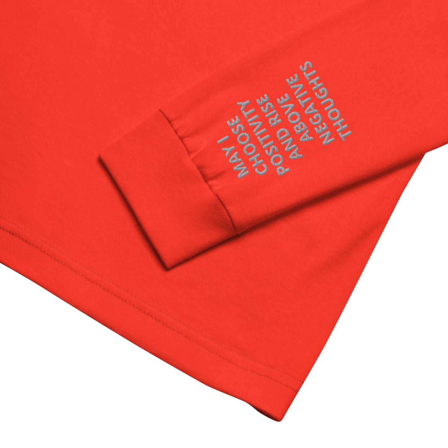 Unisex Long Sleeve Tee - with affirmations on the wrists.