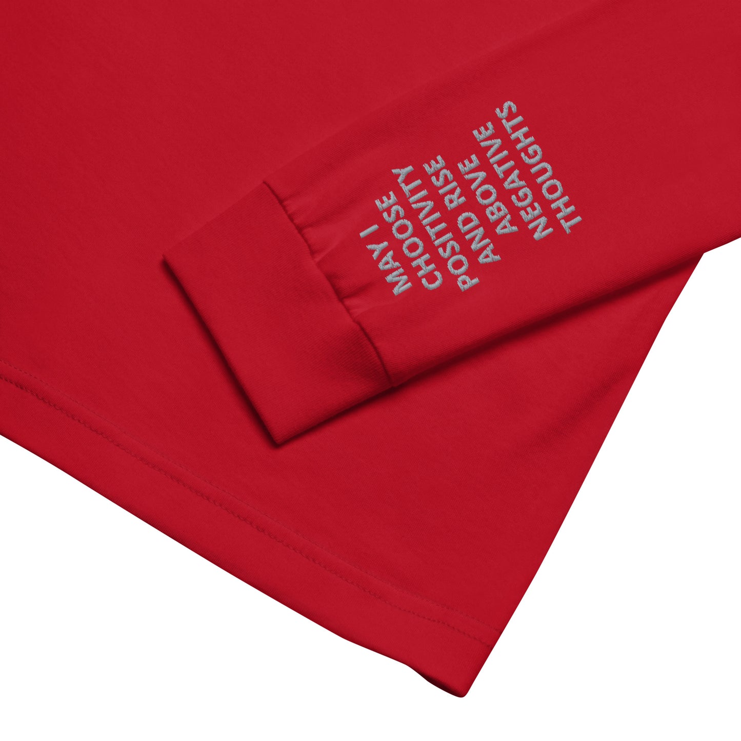 Unisex Long Sleeve Tee - with affirmations on the wrists.