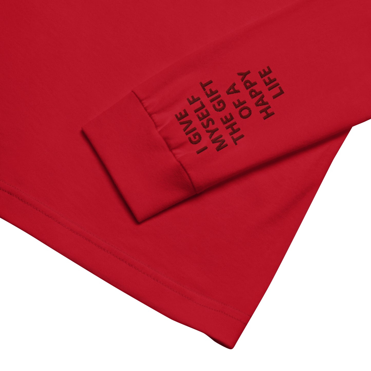 Unisex Long Sleeve Tee - with affirmations on the wrists.