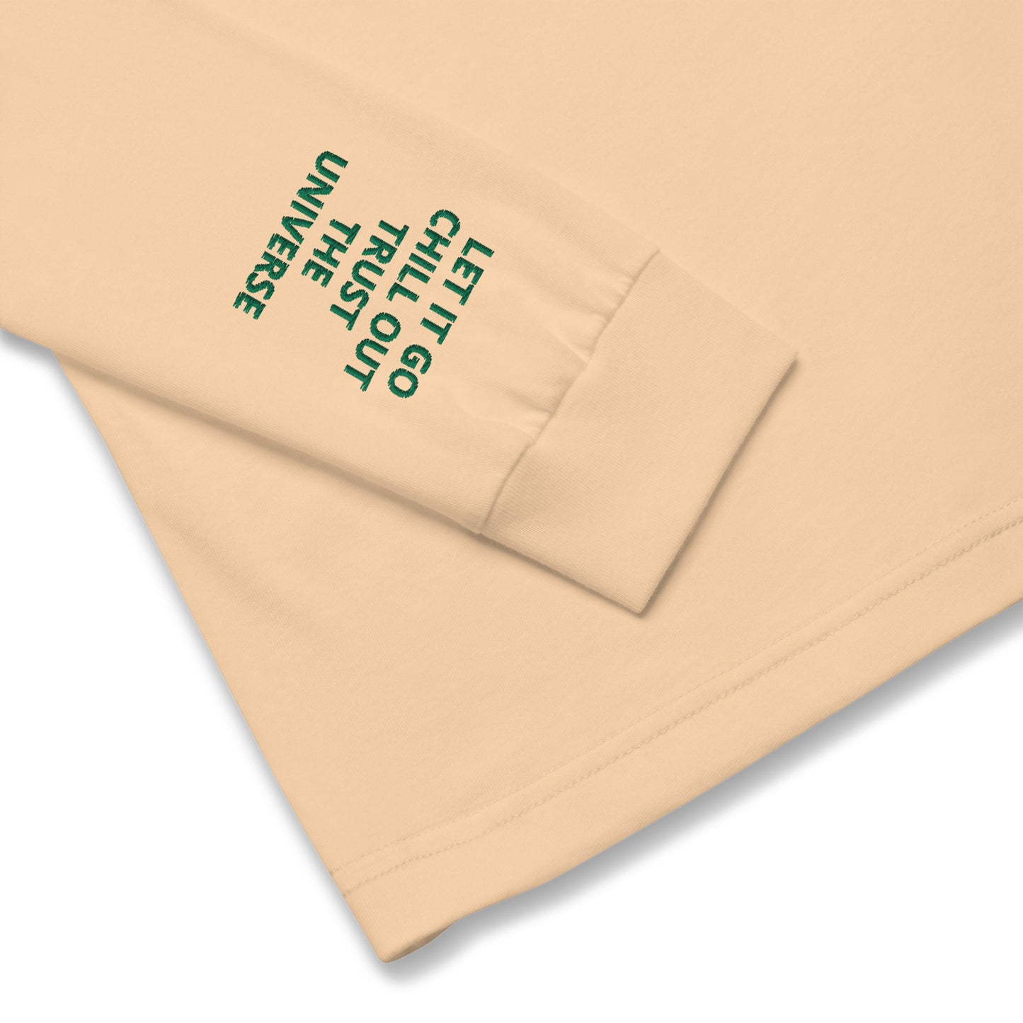 Unisex Long Sleeve Tee - with affirmations on the wrists.