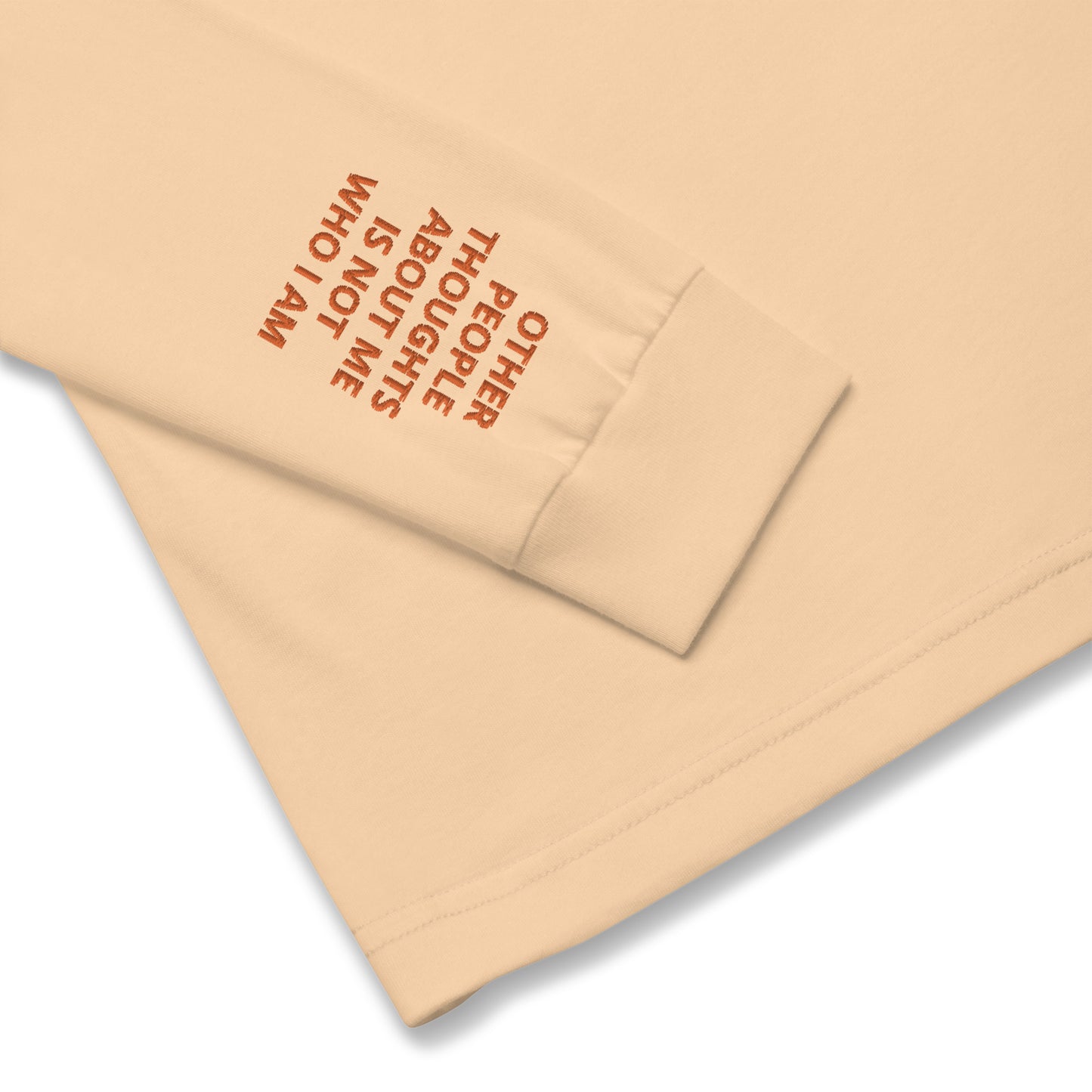 Unisex Long Sleeve Tee - with affirmations on the wrists.