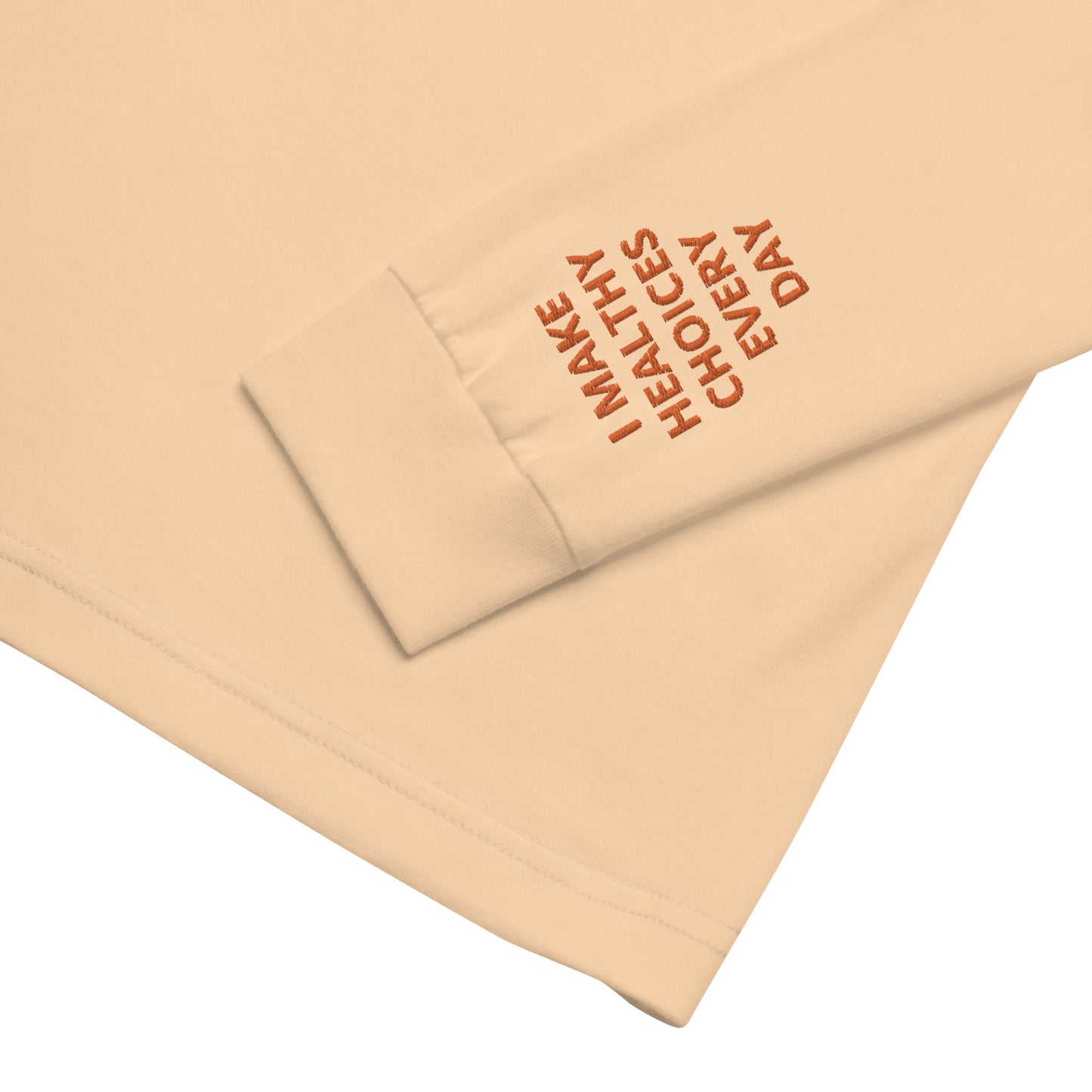 Unisex Long Sleeve Tee - with affirmations on the wrists.