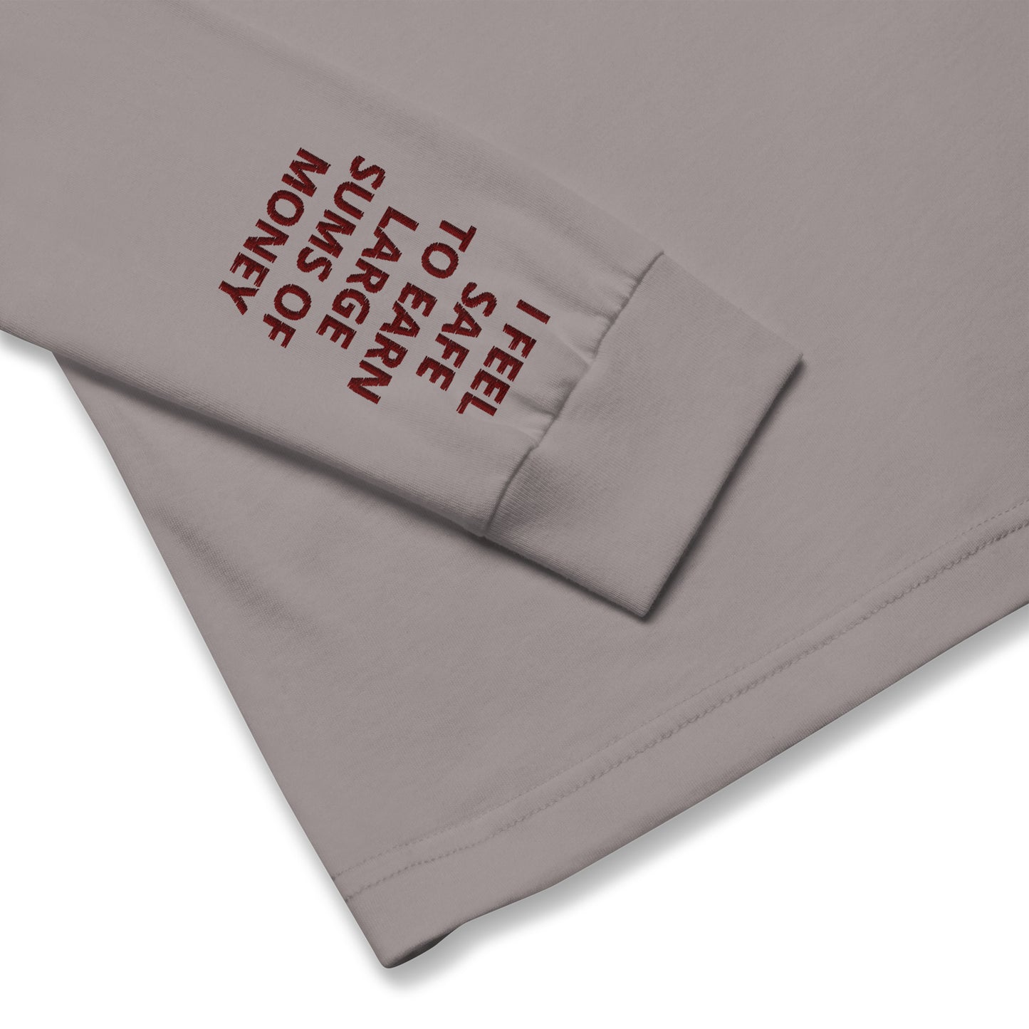 Unisex Long Sleeve Tee - with affirmations on the wrists.