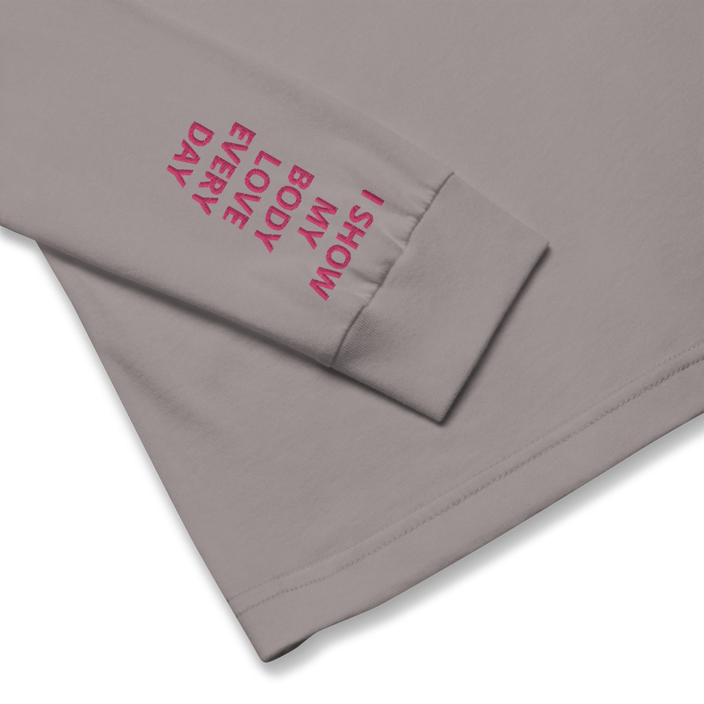 Unisex Long Sleeve Tee - with affirmations on the wrists.