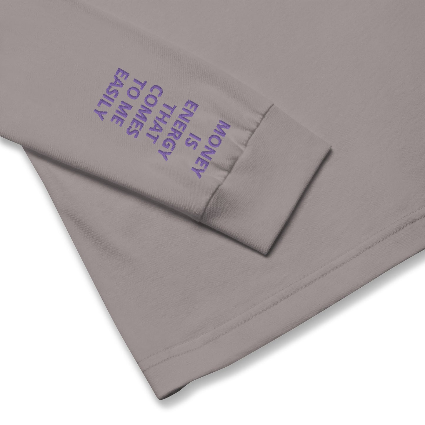 Unisex Long Sleeve Tee - with affirmations on the wrists.