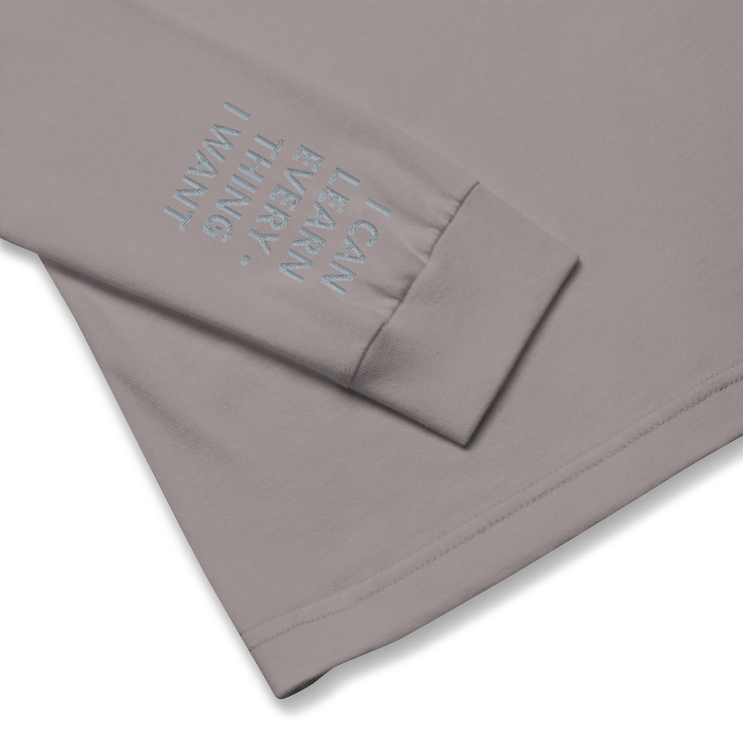 Unisex Long Sleeve Tee - with affirmations on the wrists.
