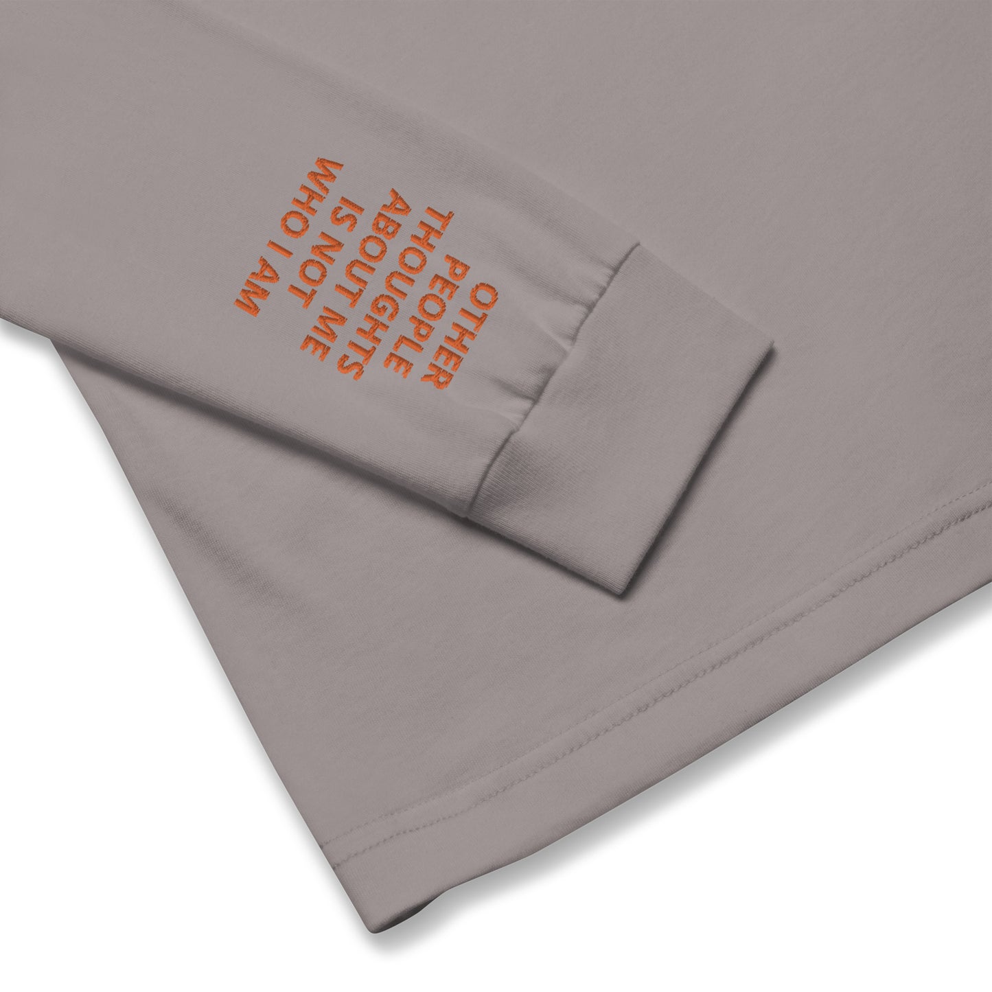 Unisex Long Sleeve Tee - with affirmations on the wrists.