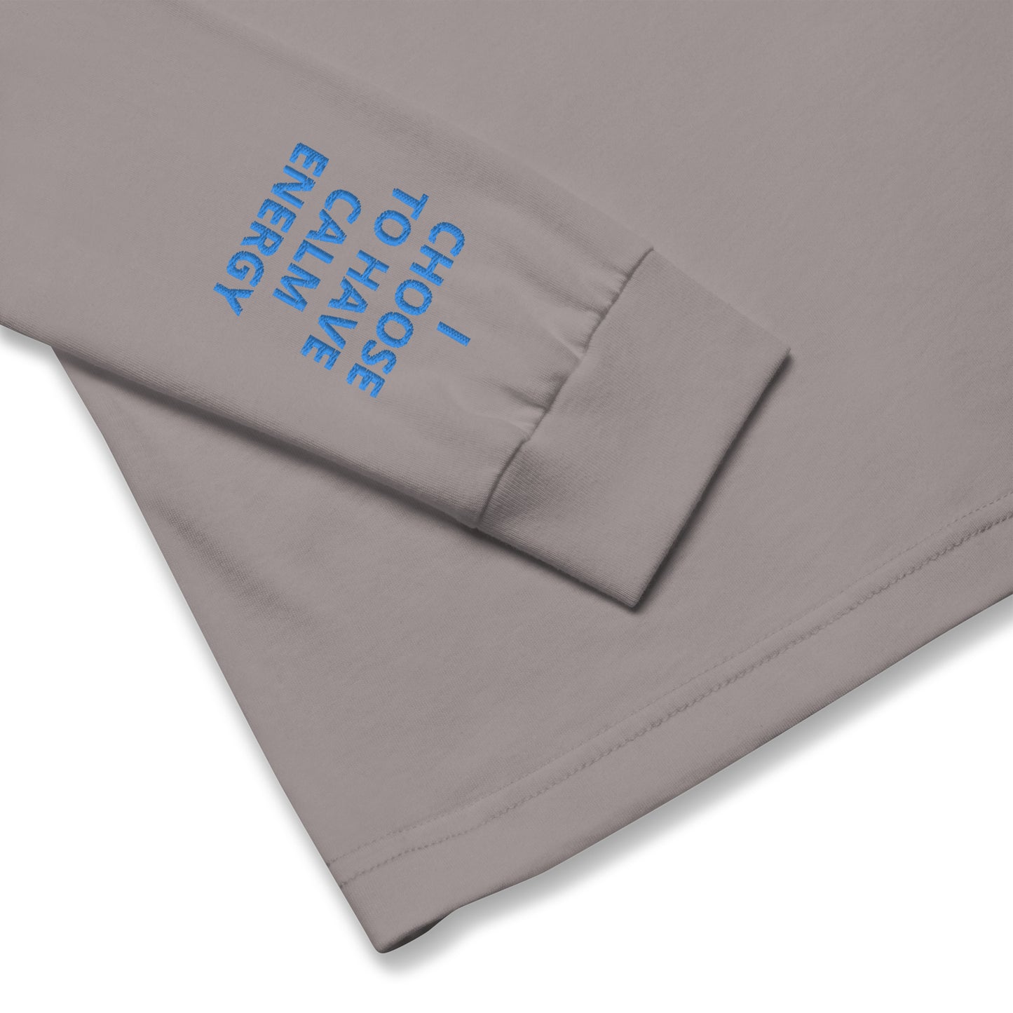 Unisex Long Sleeve Tee - with affirmations on the wrists.
