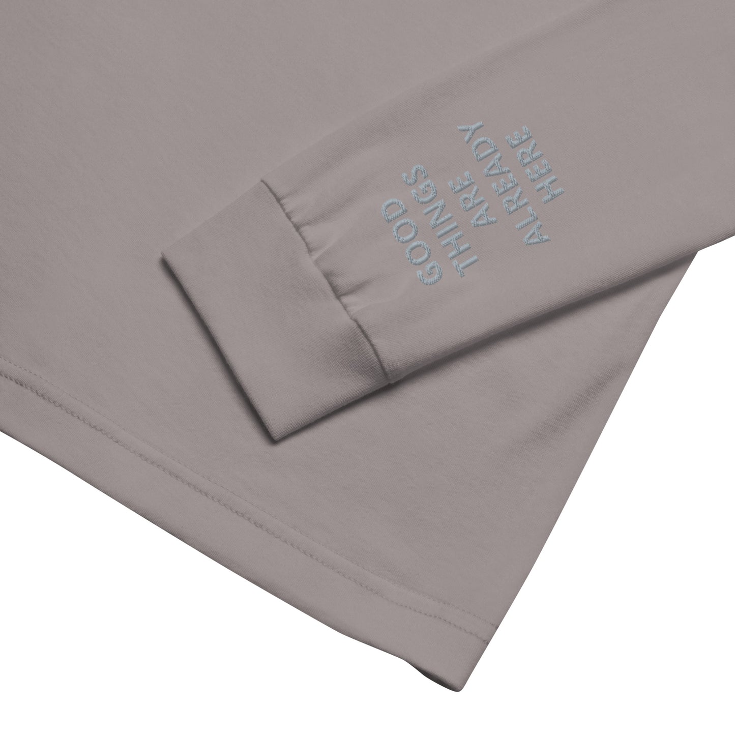 Unisex Long Sleeve Tee - with affirmations on the wrists.