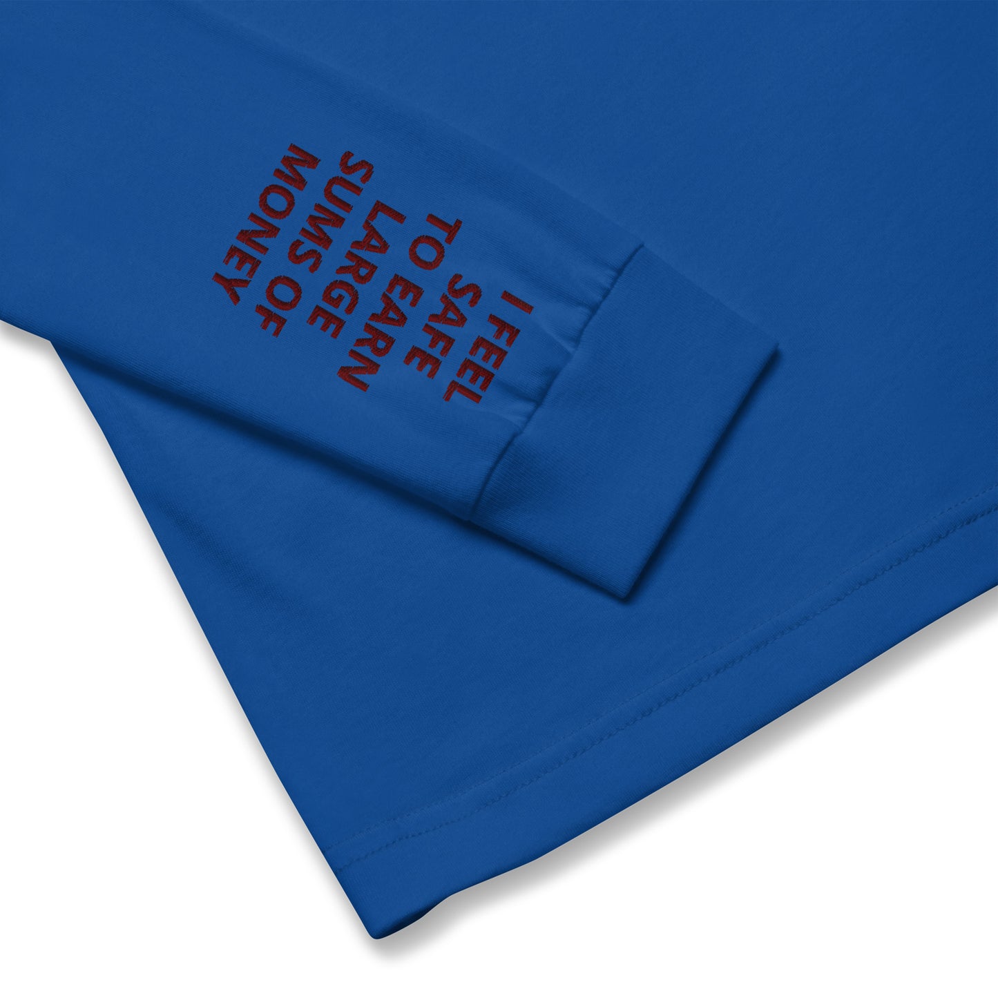Unisex Long Sleeve Tee - with affirmations on the wrists.