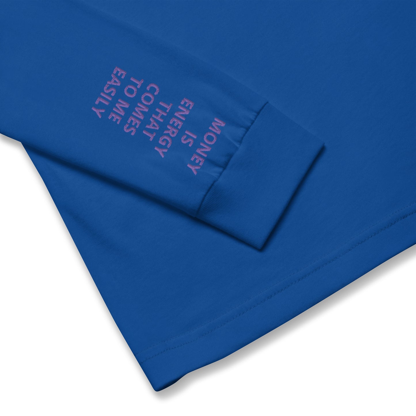 Unisex Long Sleeve Tee - with affirmations on the wrists.