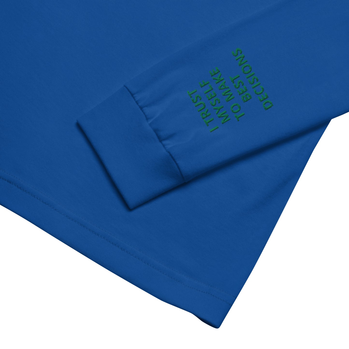 Unisex Long Sleeve Tee - with affirmations on the wrists.
