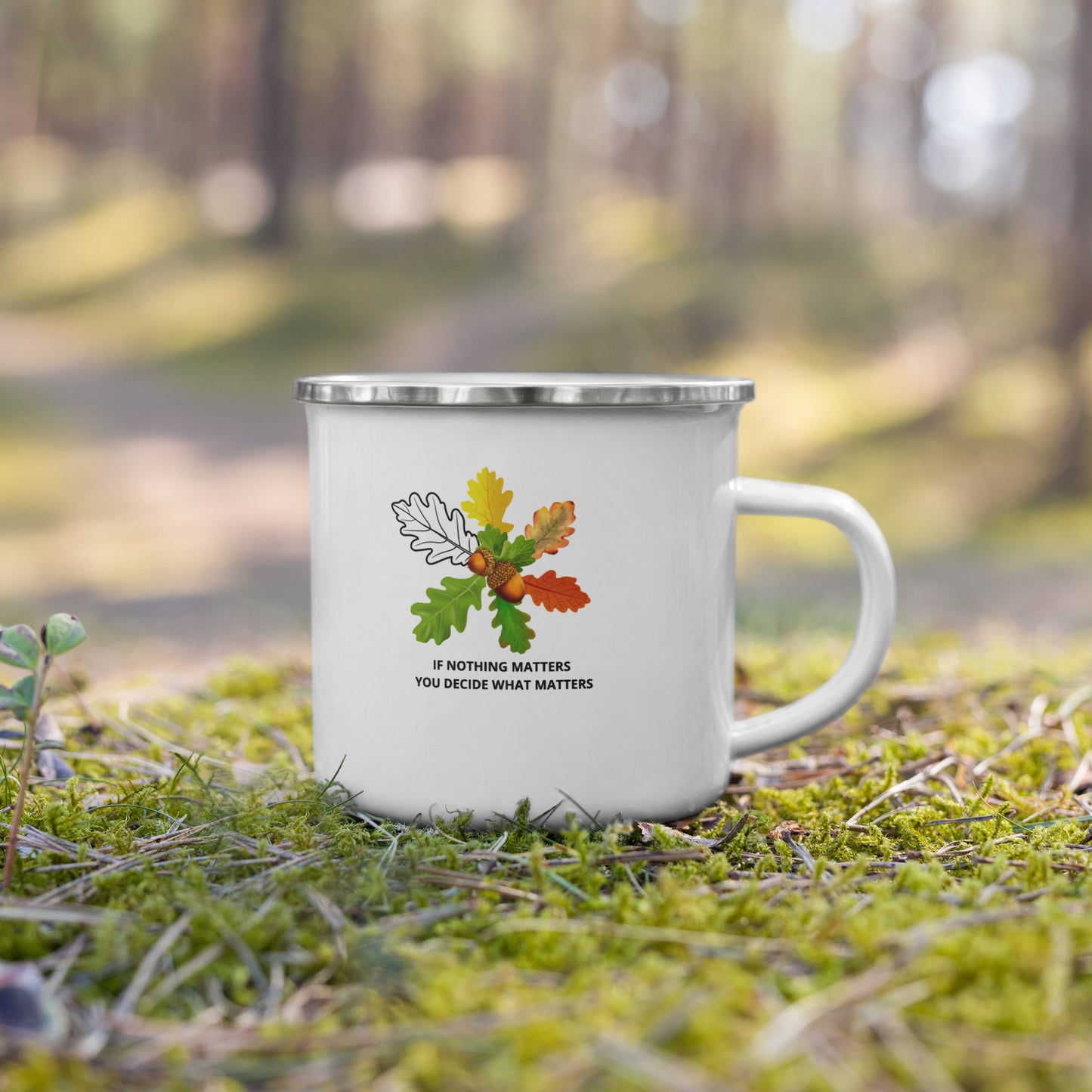 Enamel Mug - costume mug, travel safe.