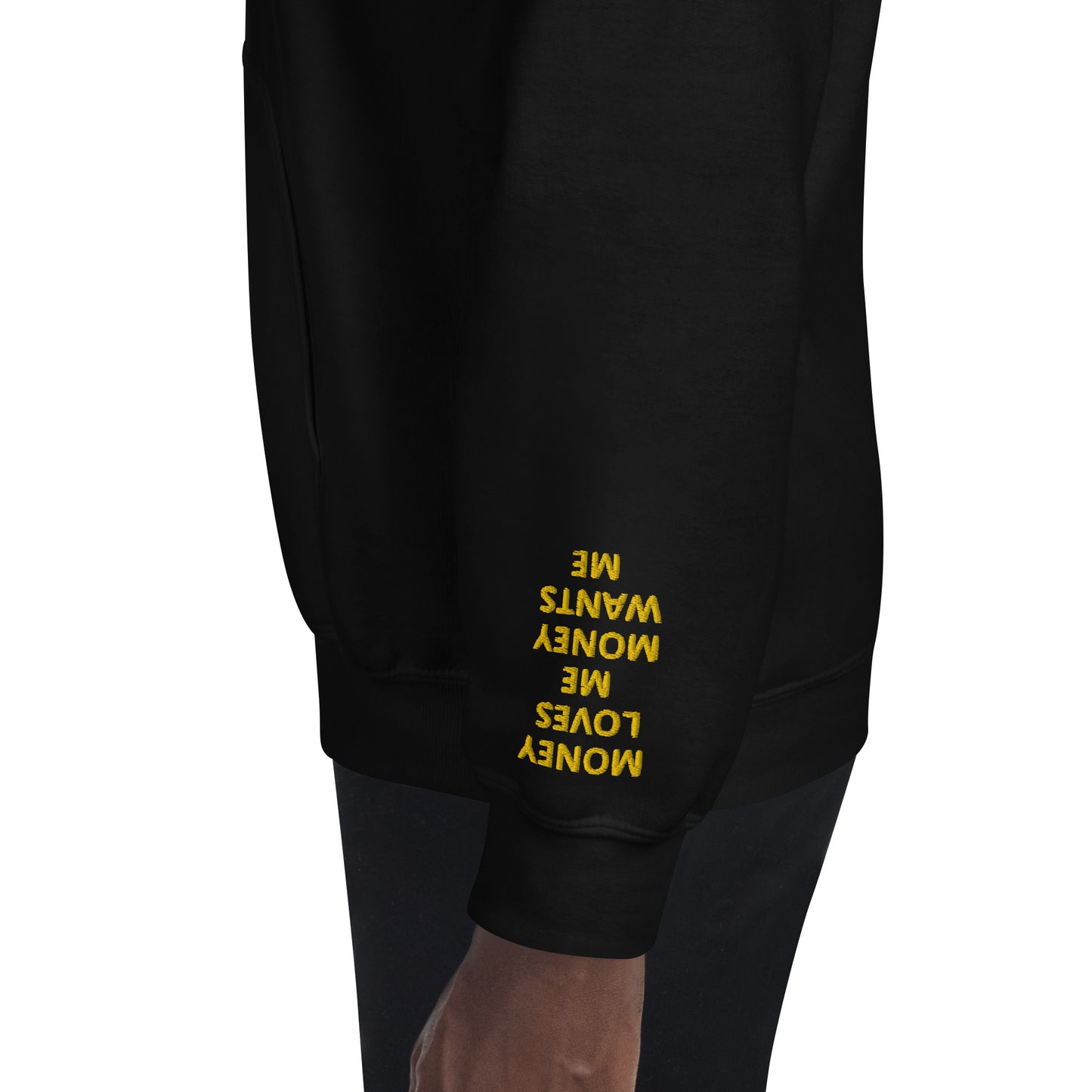 Unisex Hoodie - with affirmations on the wrists.