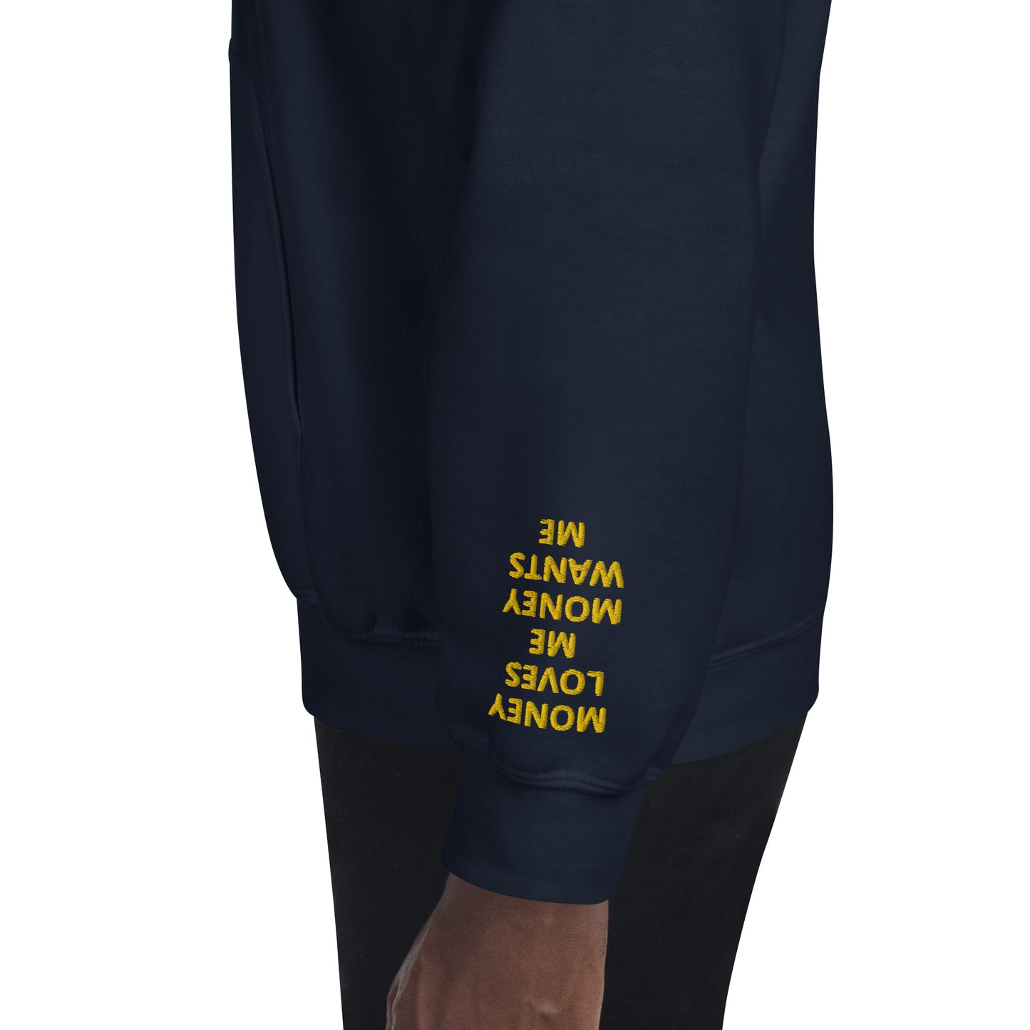 Unisex Hoodie - with affirmations on the wrists.
