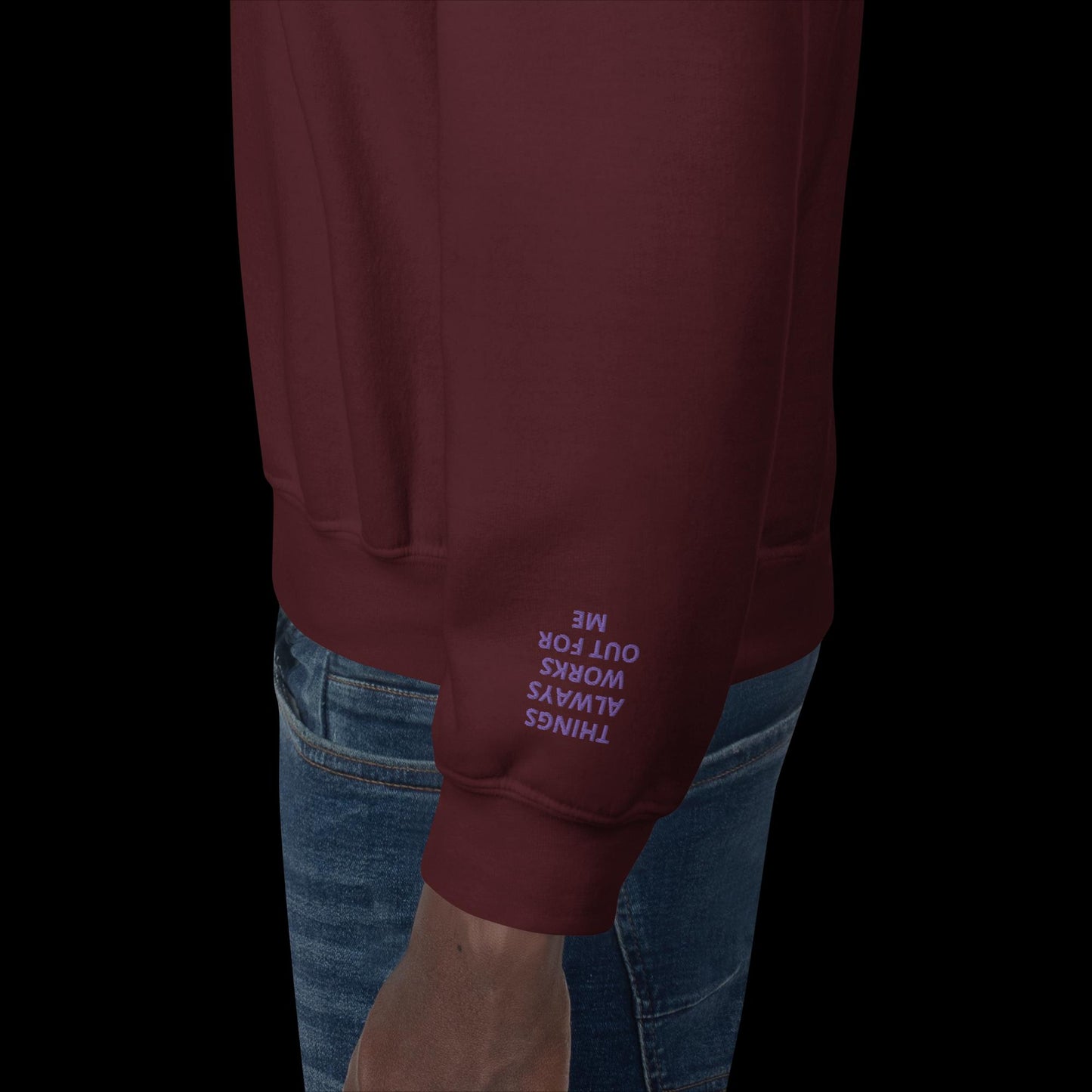 Unisex Sweatshirt - with affirmations on the wrists.