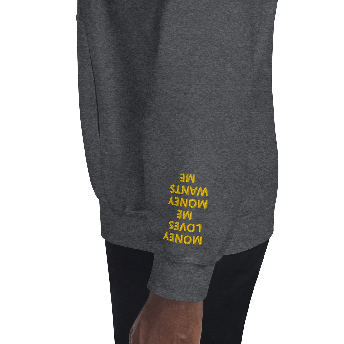 Unisex Hoodie - with affirmations on the wrists.