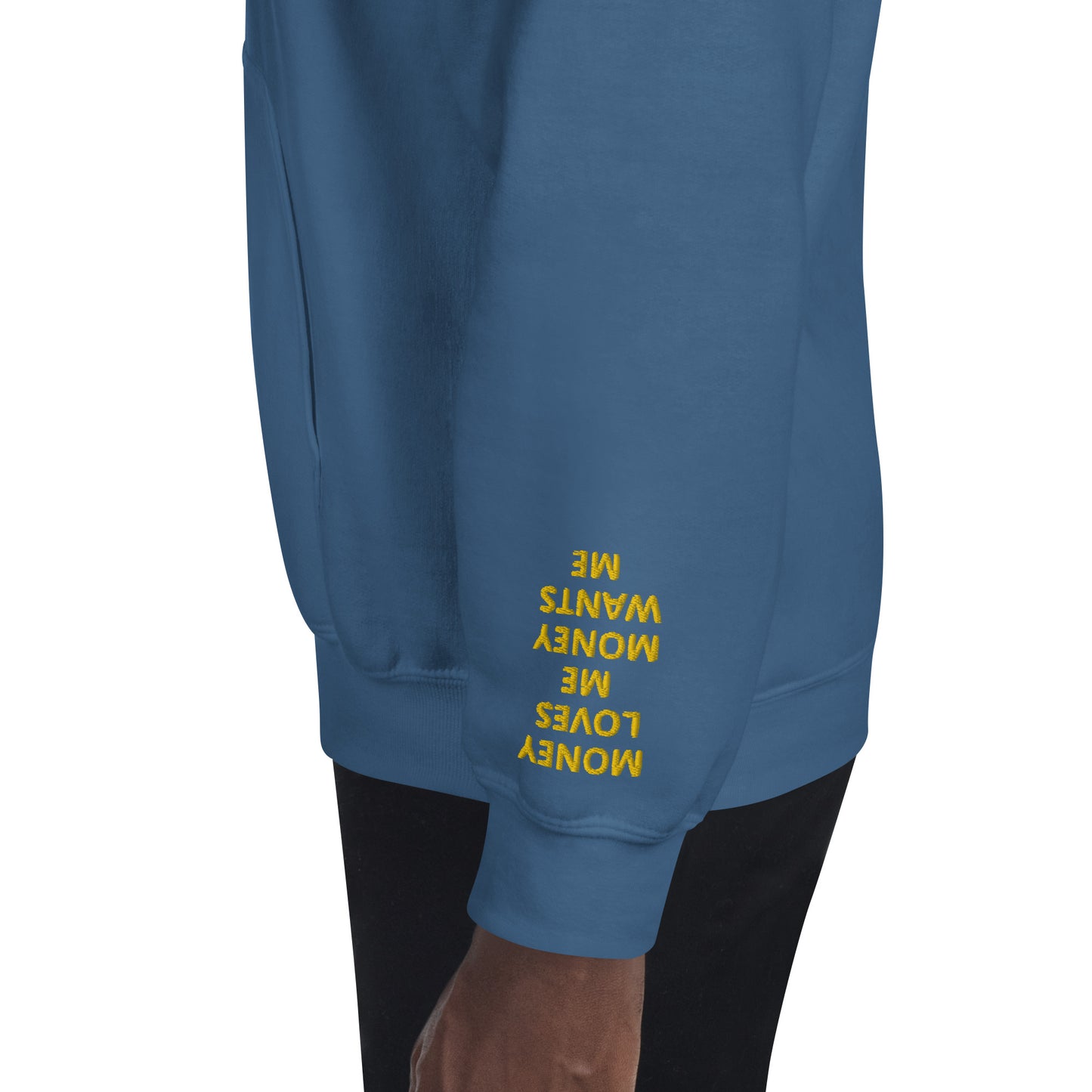 Unisex Hoodie - with affirmations on the wrists.