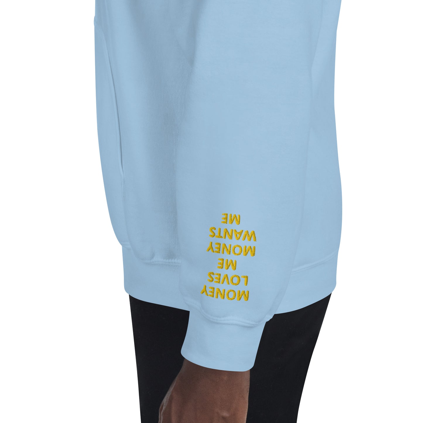 Unisex Hoodie - with affirmations on the wrists.