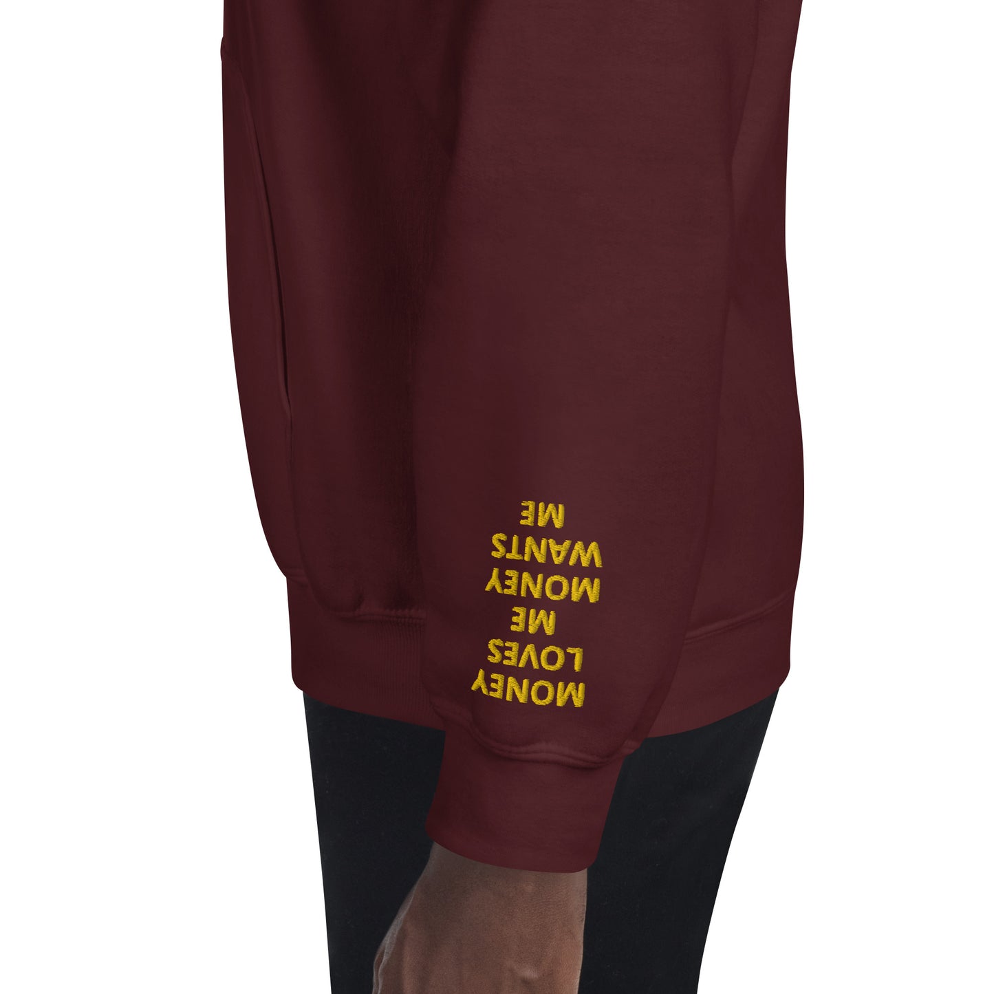 Unisex Hoodie - with affirmations on the wrists.