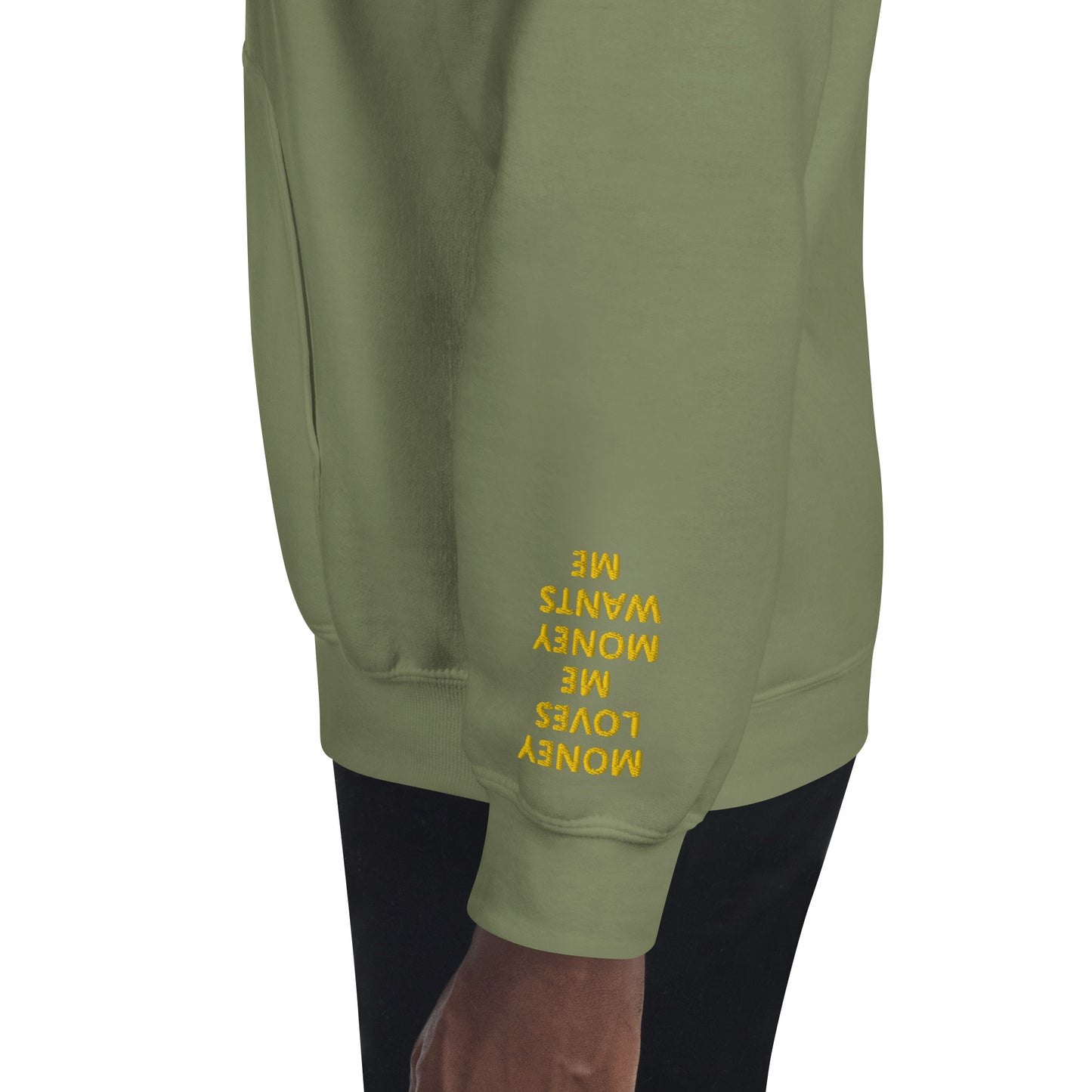 Unisex Hoodie - with affirmations on the wrists.